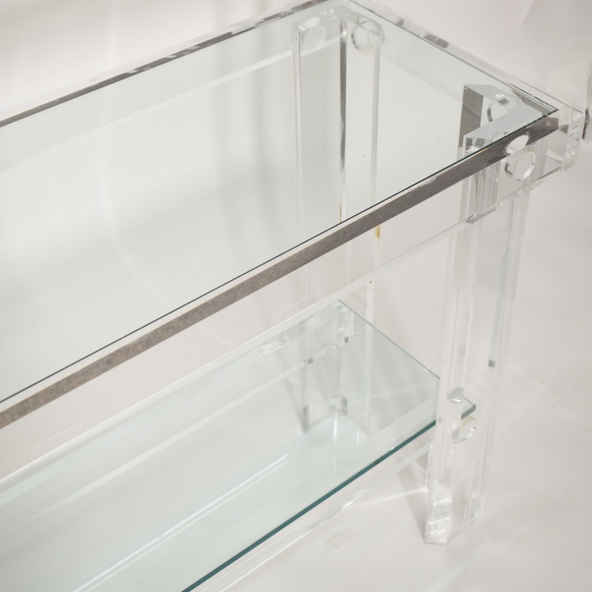 Mid-century Modern Lucite Console Table