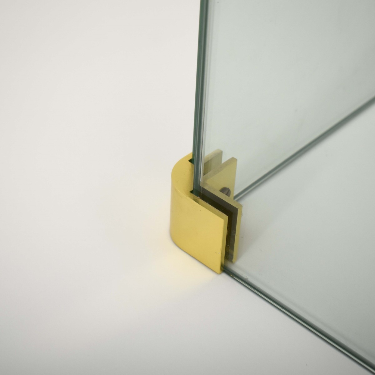 Attrib.: Pace Glass and Brass Dining Table
