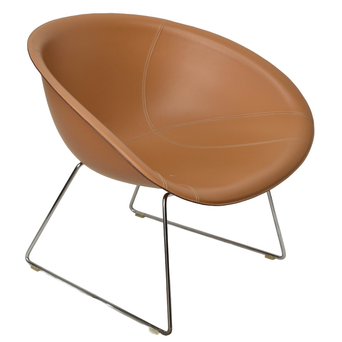 Pedrali Gliss Leather Lounge Chair