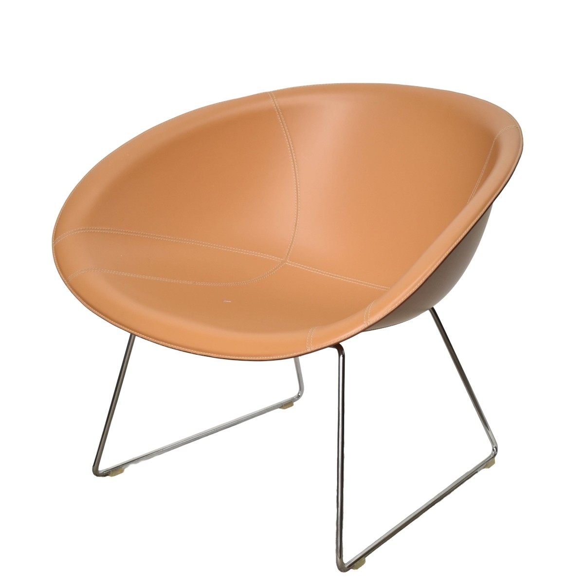 Pedrali Gliss Leather Lounge Chair