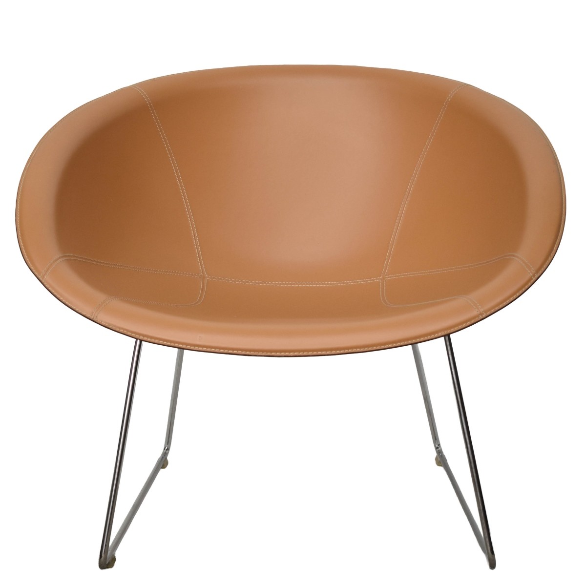 Pedrali Gliss Leather Lounge Chair
