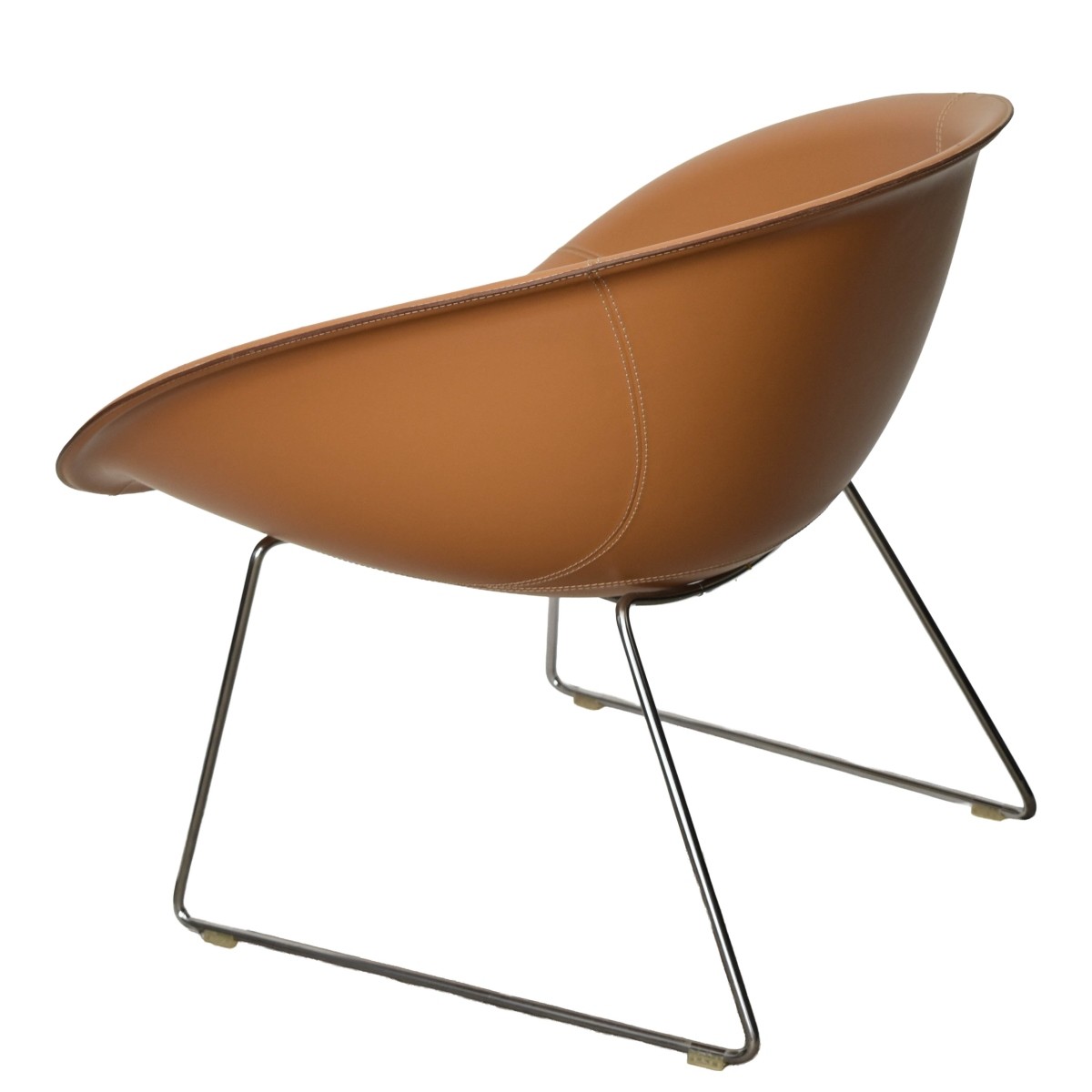 Pedrali Gliss Leather Lounge Chair