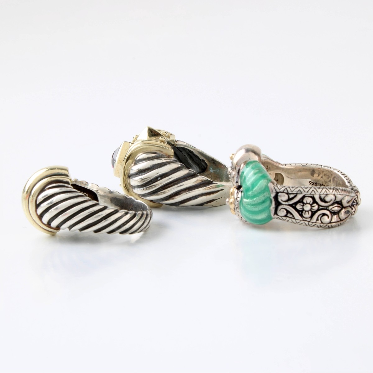 Sterling and Gold Rings