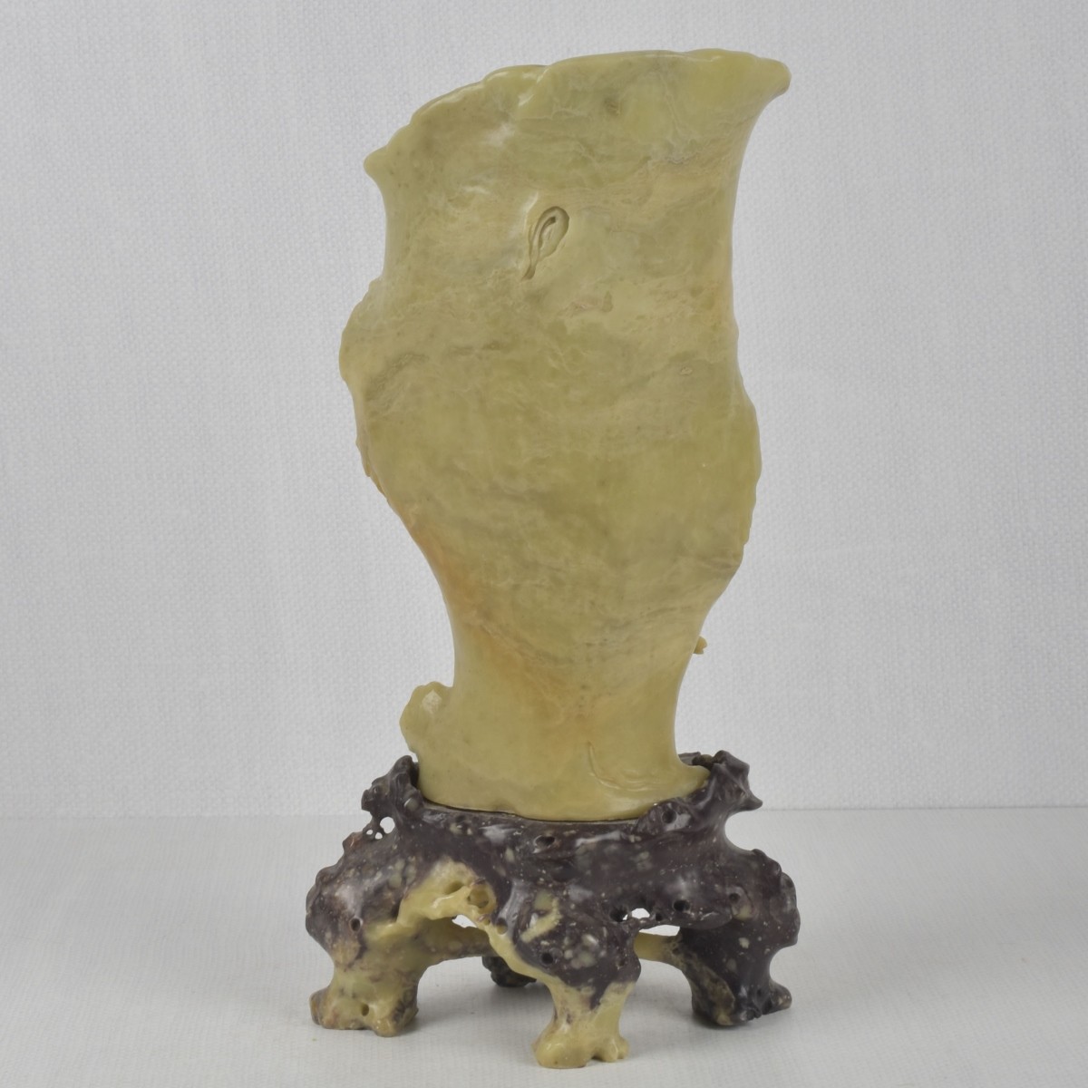 Chinese Hand Carved Soapstone Vase