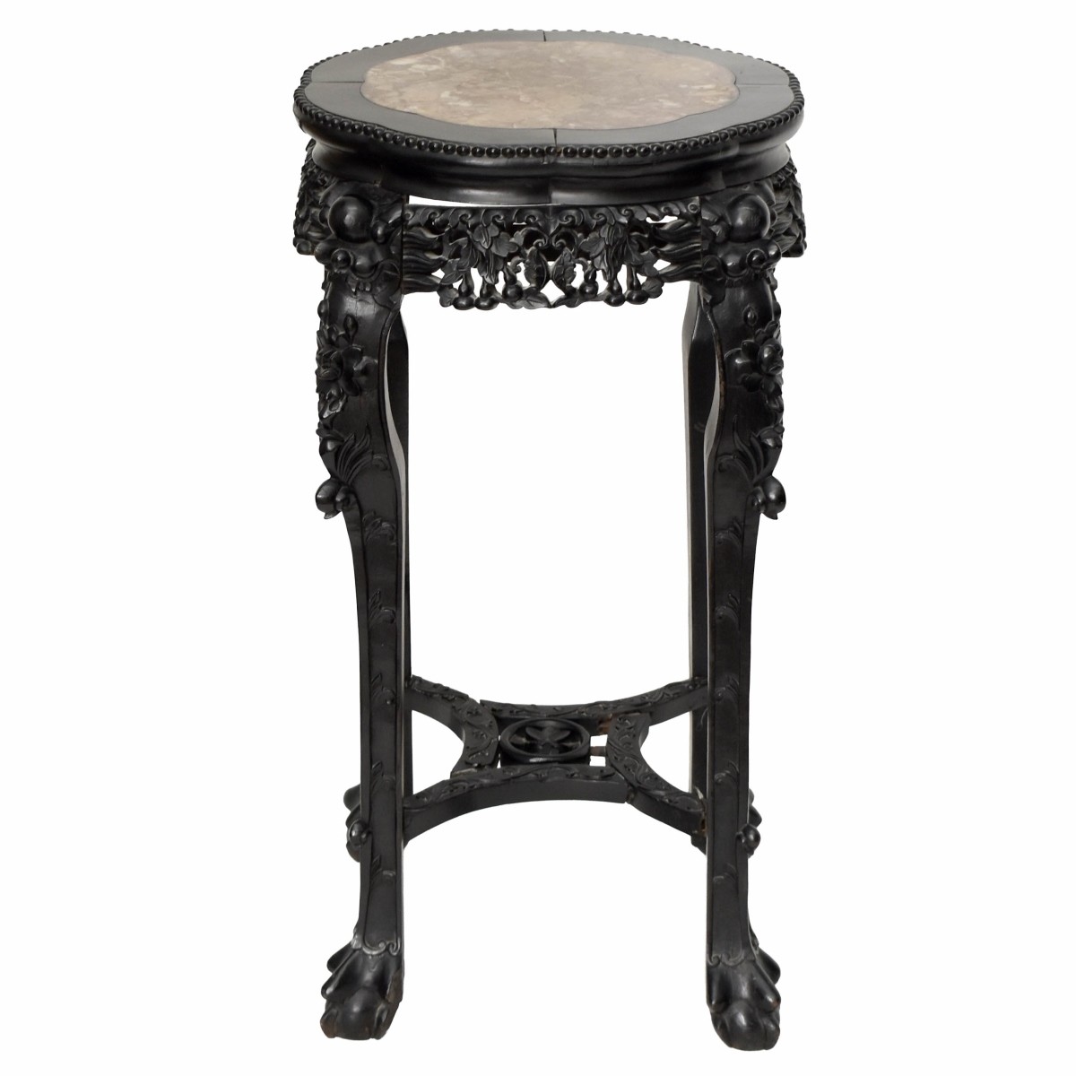 Chinese Carved Wood Plant Stand