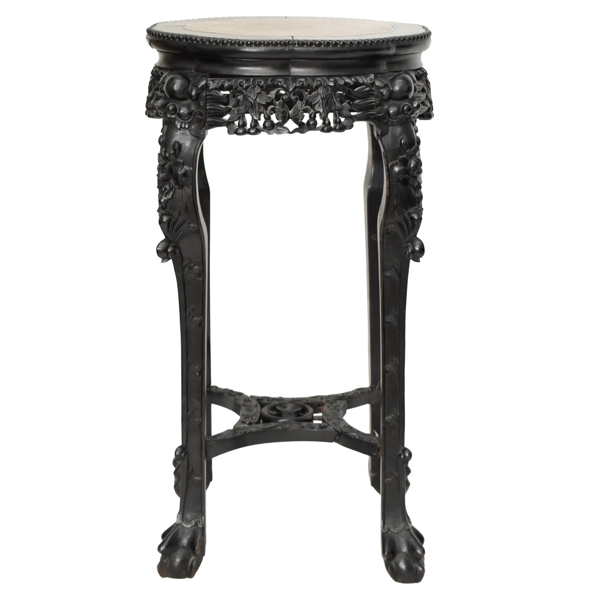 Chinese Carved Wood Plant Stand