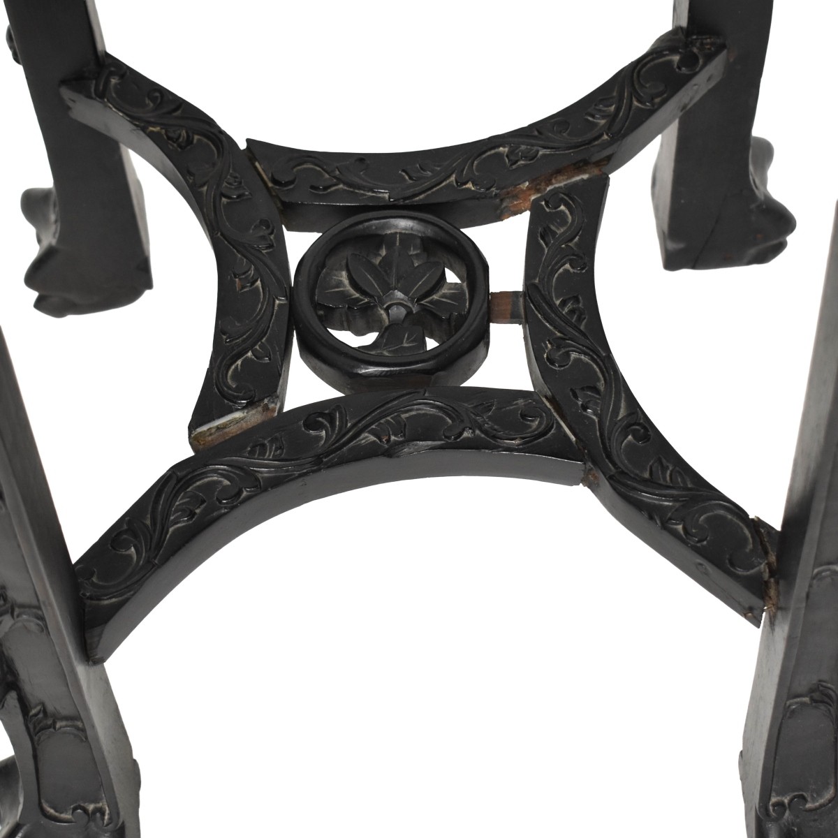 Chinese Carved Wood Plant Stand