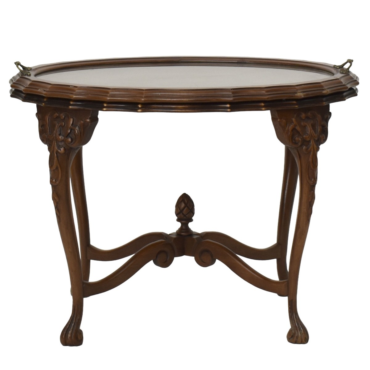 Mahogany Oval Accent Table