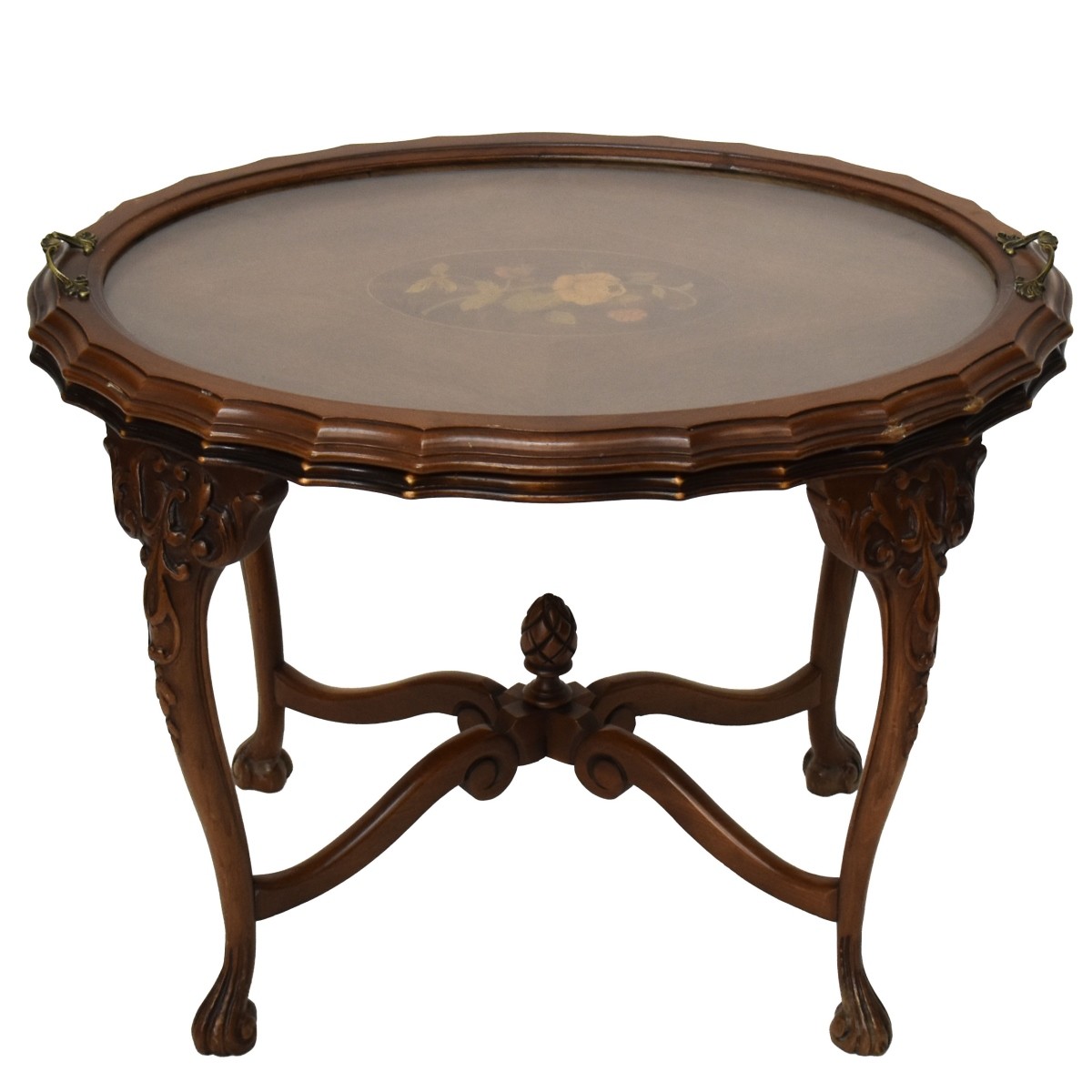 Mahogany Oval Accent Table