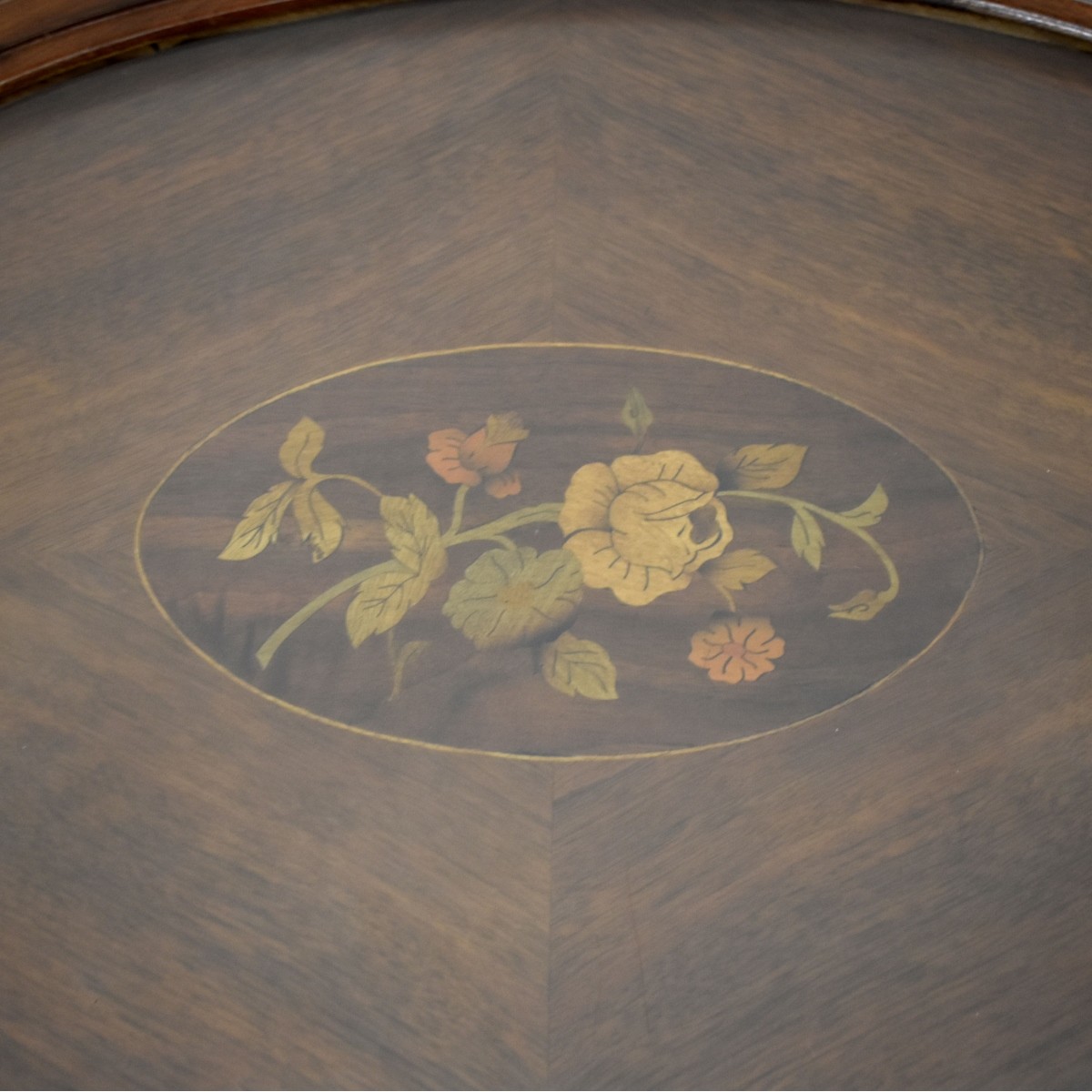 Mahogany Oval Accent Table