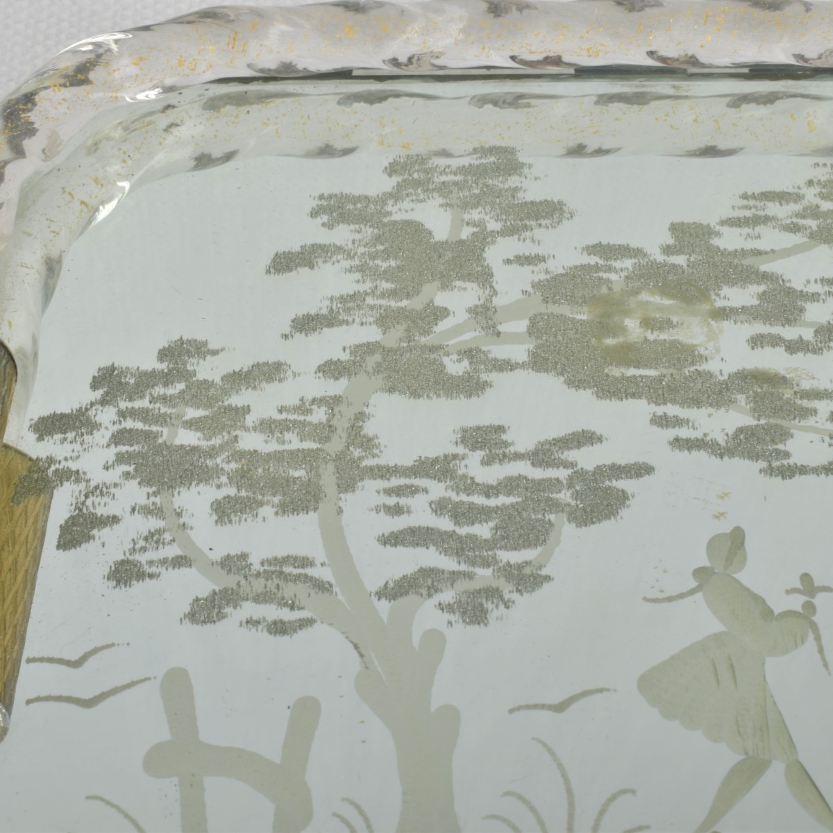 Vintage Italian Etched Tray