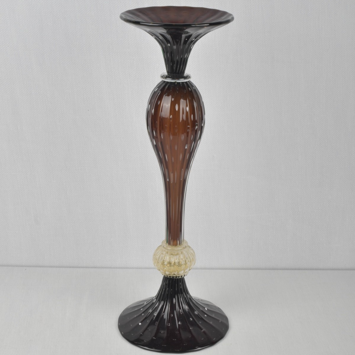 Vittorio Rigattieri Murano Candlestick