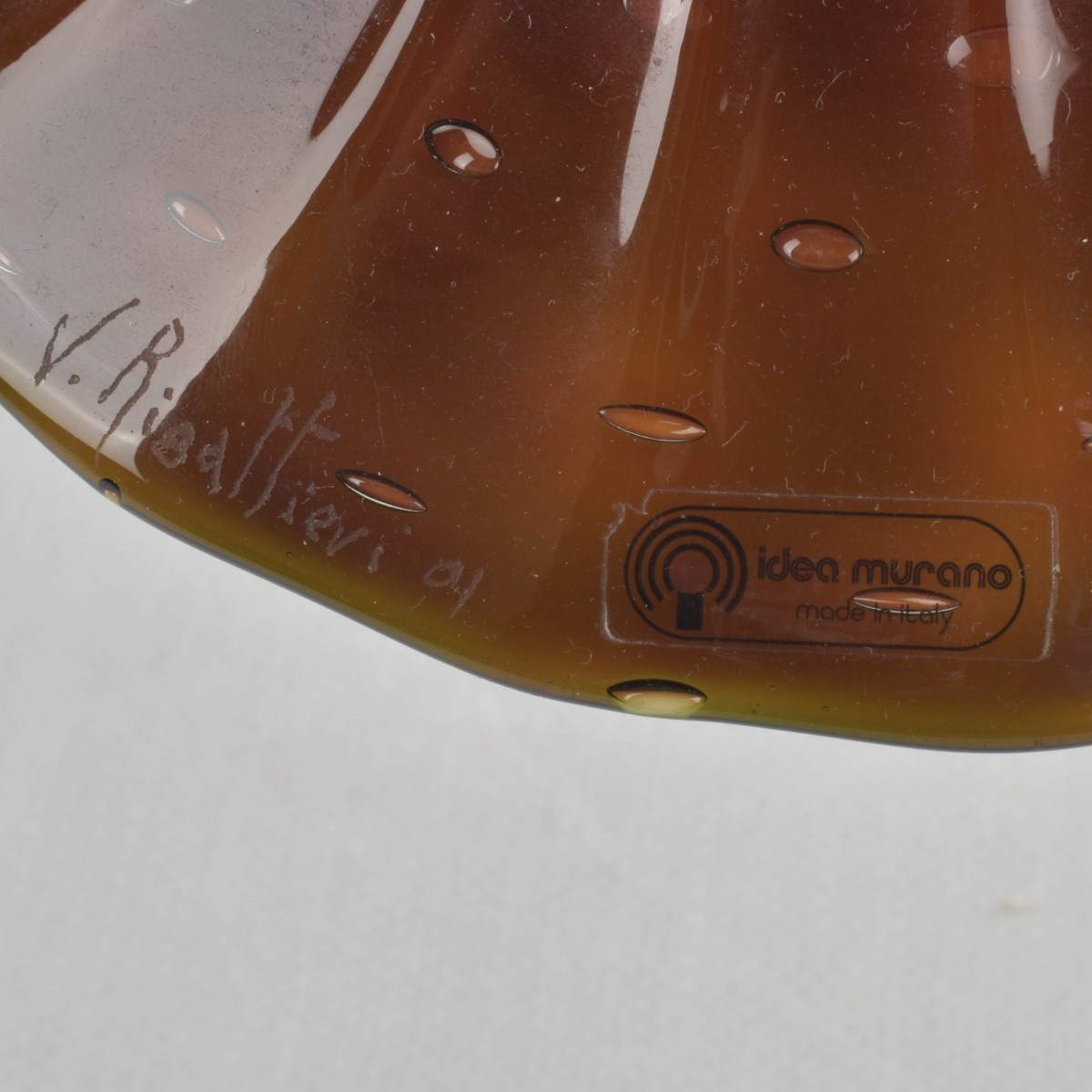Vittorio Rigattieri Murano Candlestick