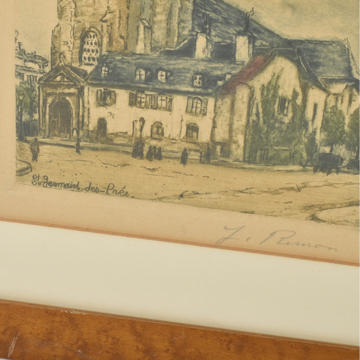 Antique Framed Paris Etchings