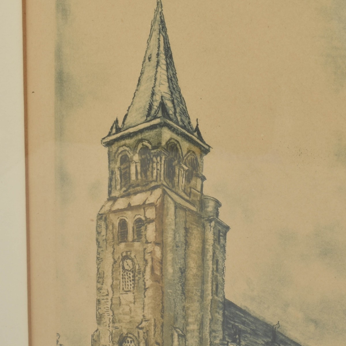 Antique Framed Paris Etchings