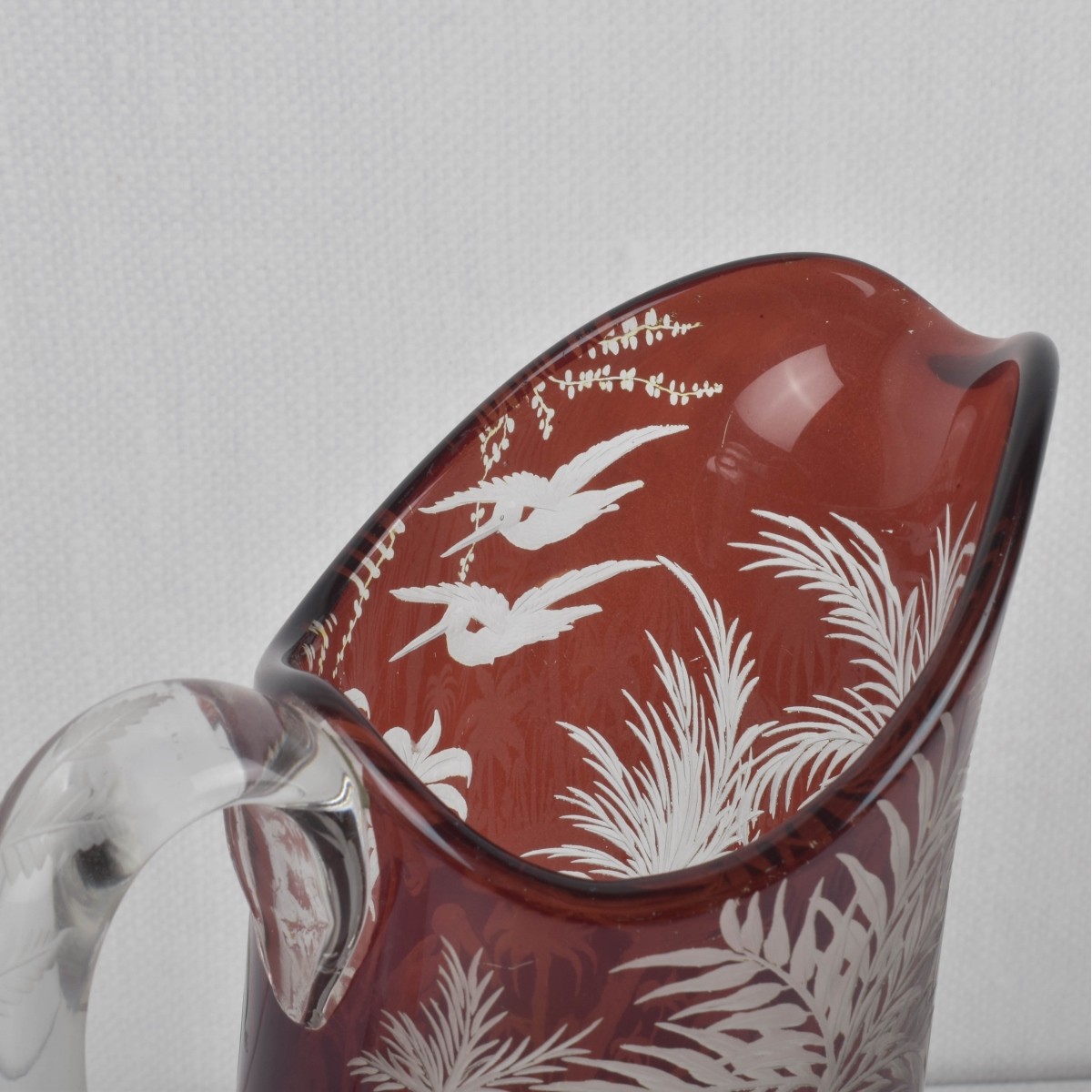 Early American Pressed Glass Pitcher