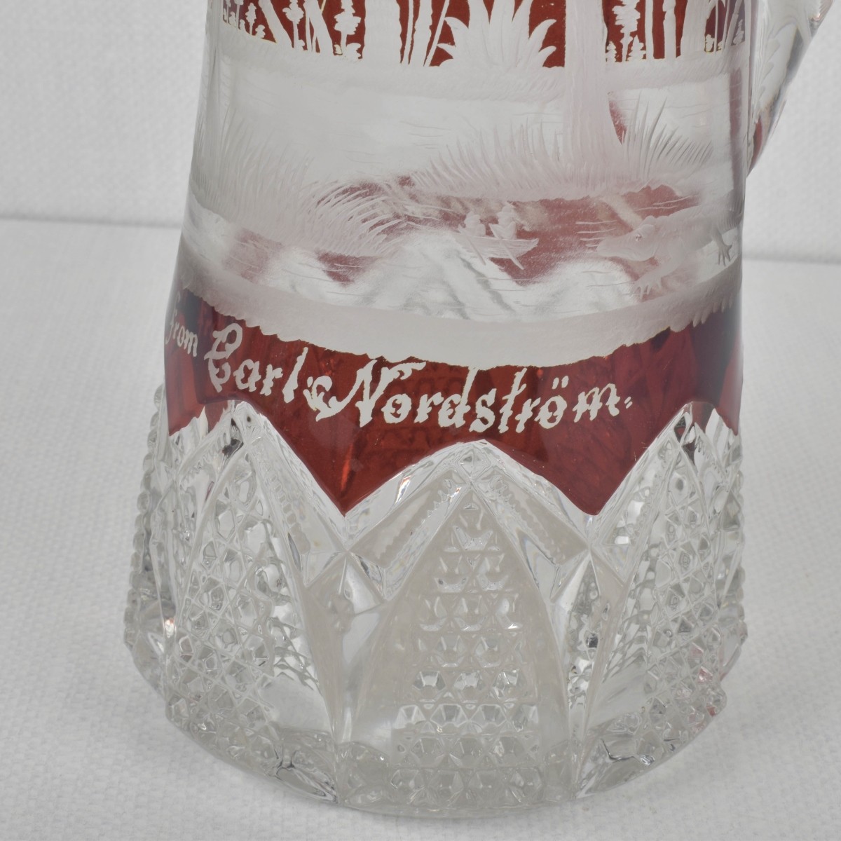 Early American Pressed Glass Pitcher