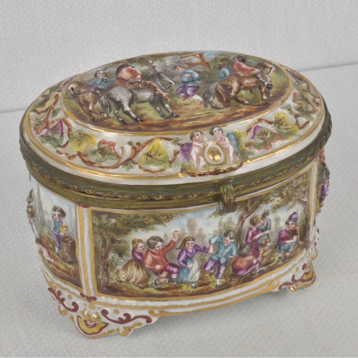 Vintage Italian Capodimonte Box