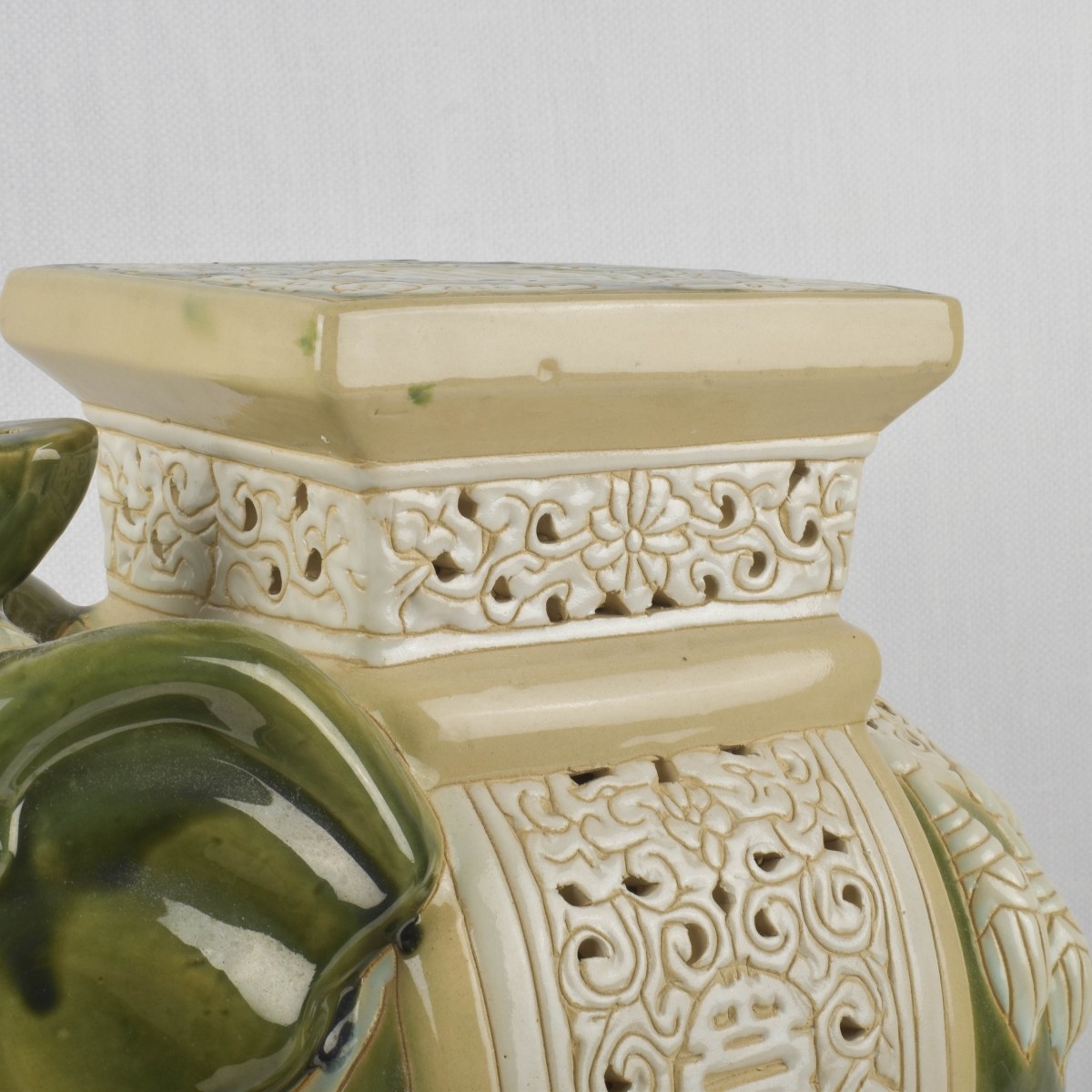 Vintage Ceramic Elephant Stand