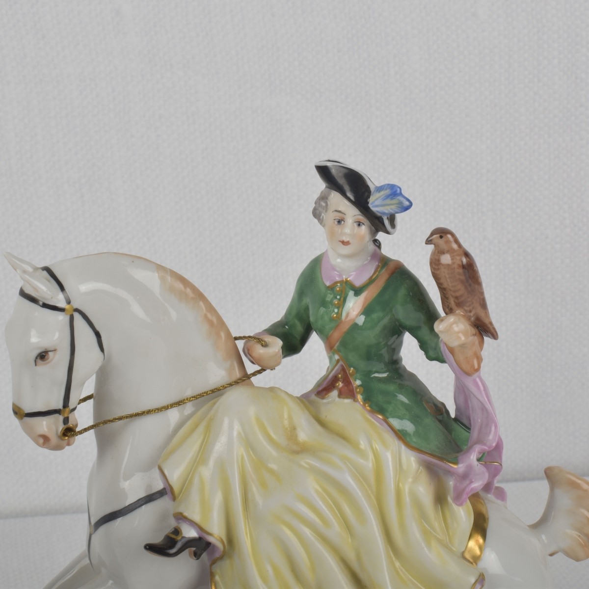 German Rudolstadt Volkstedt Porcelain Riders