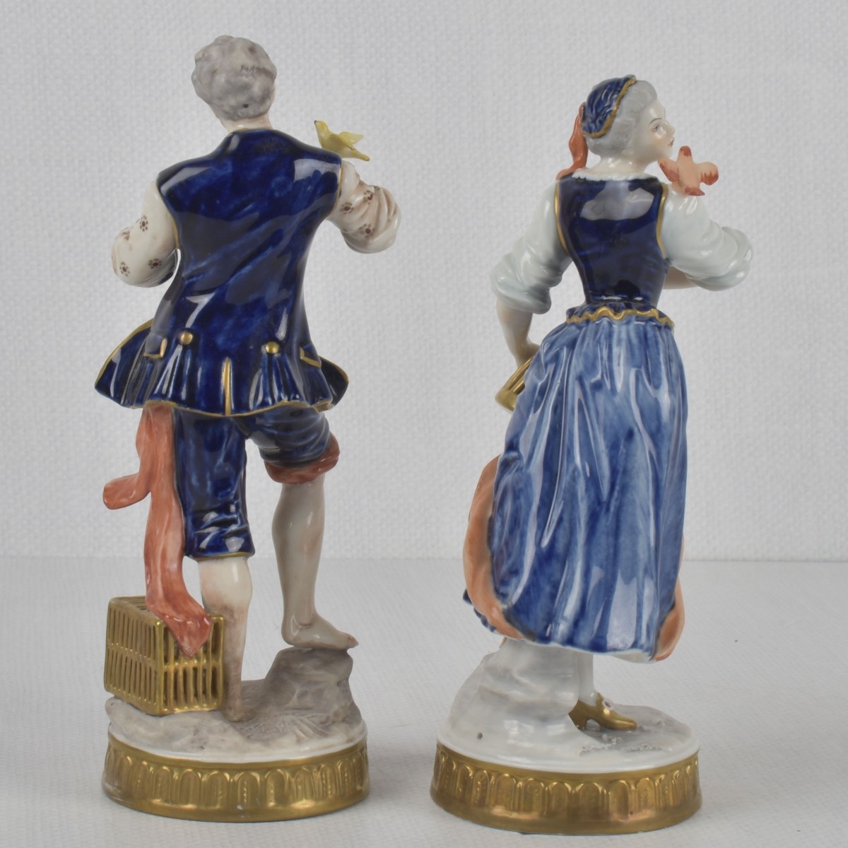 Italian Capodimonte Bird Sellers