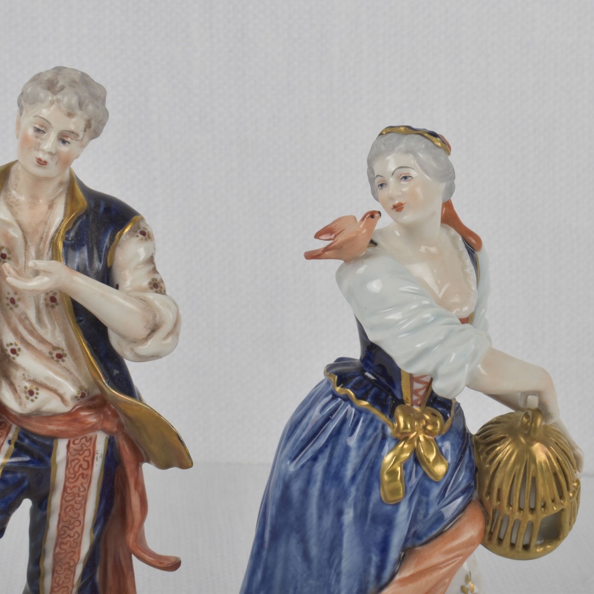 Italian Capodimonte Bird Sellers