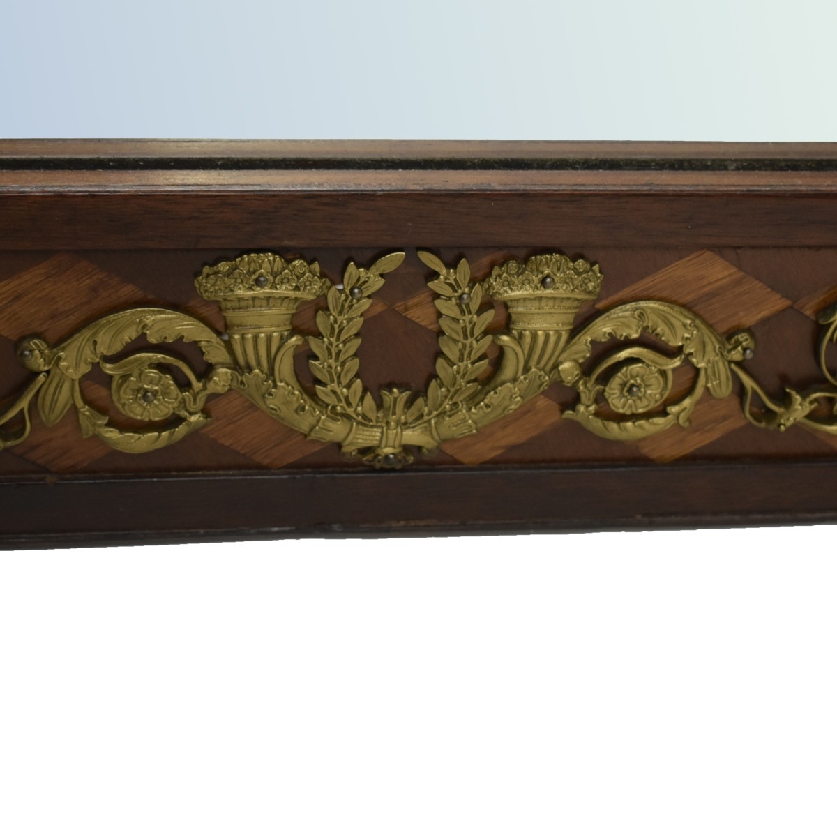 Inlaid Wood Wall Mirror