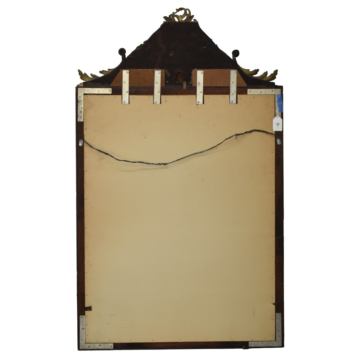 Inlaid Wood Wall Mirror