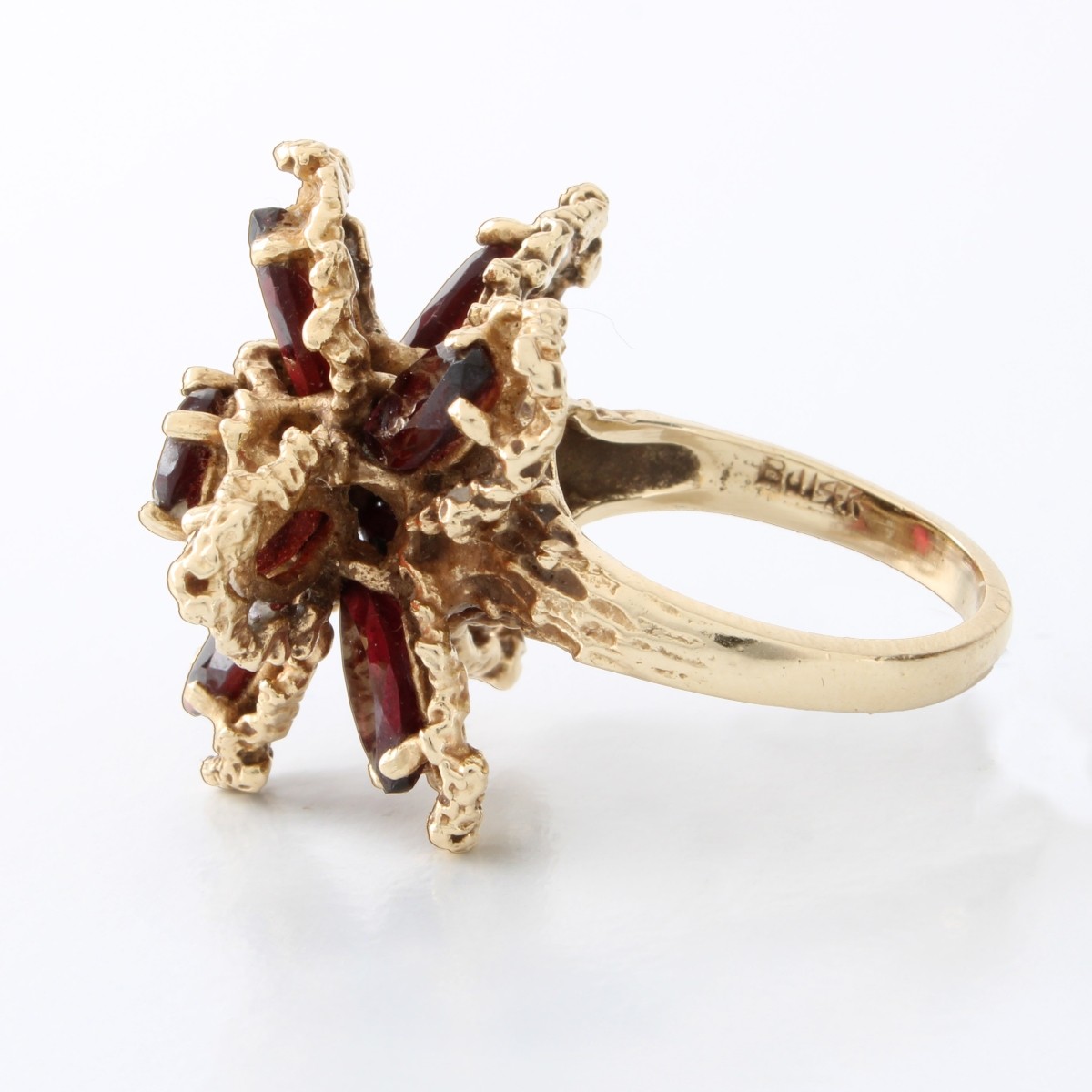 Garnet and 14K Ring