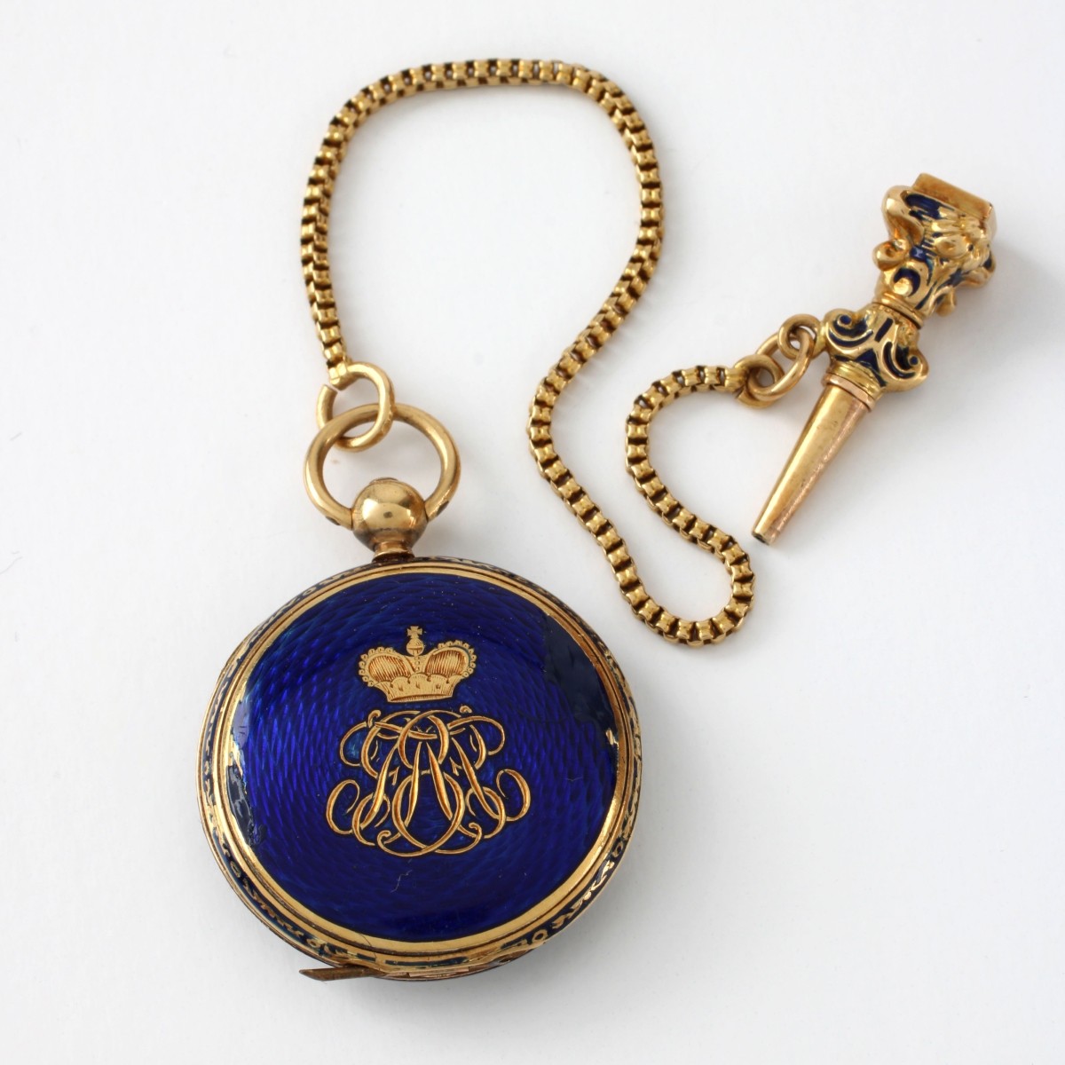18K and Enamel Pocket Watch