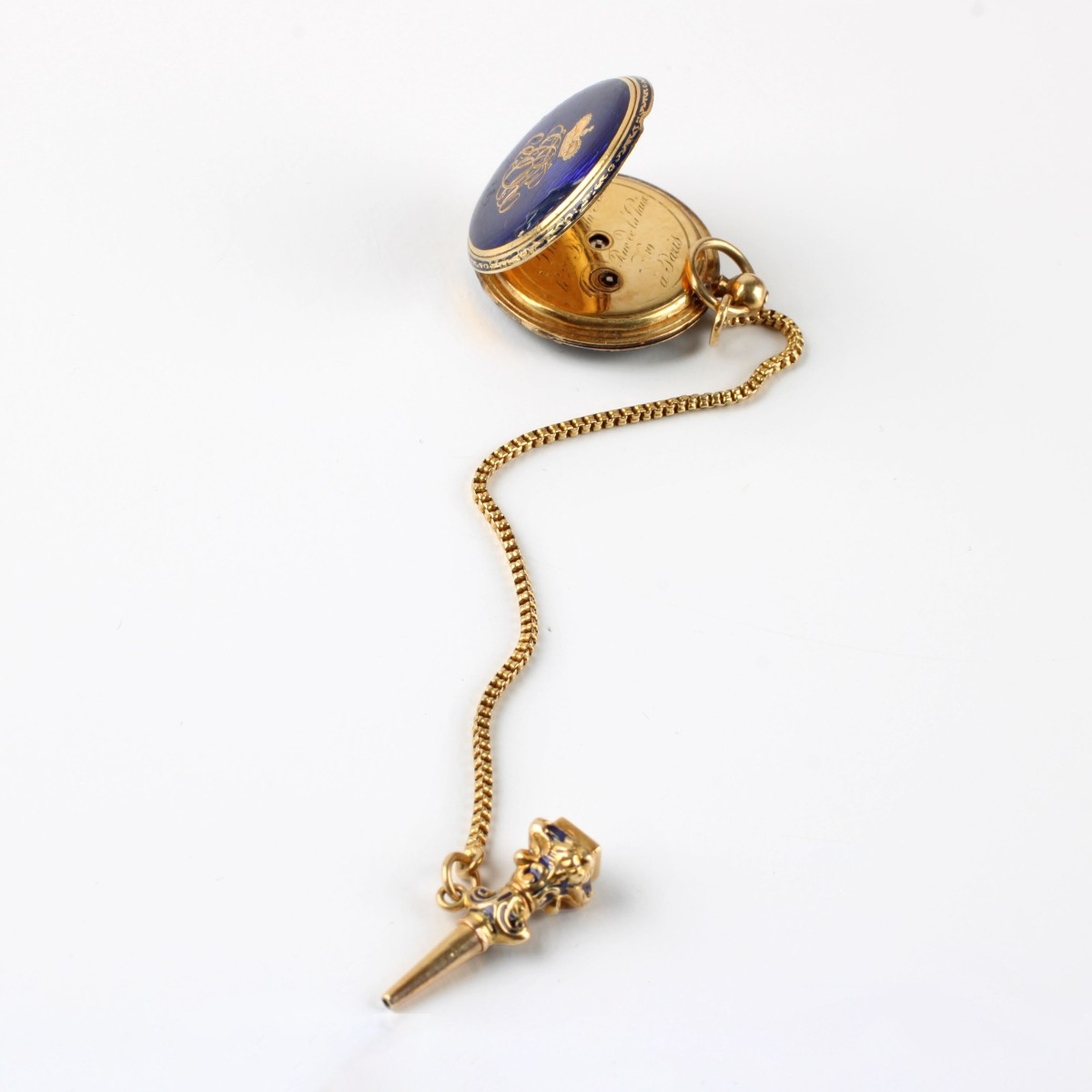 18K and Enamel Pocket Watch