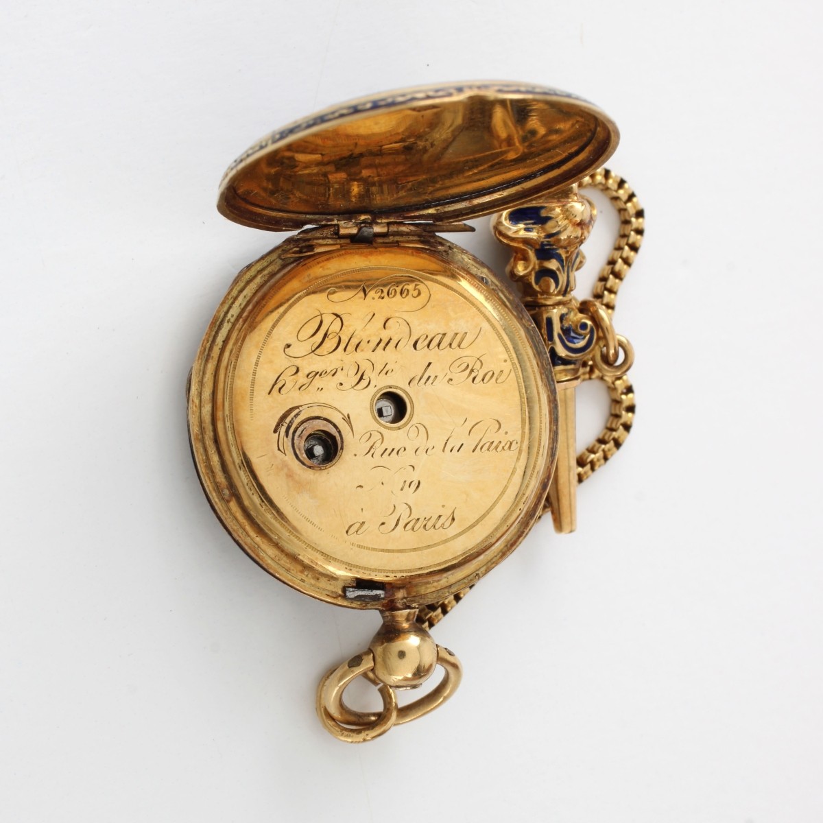 18K and Enamel Pocket Watch