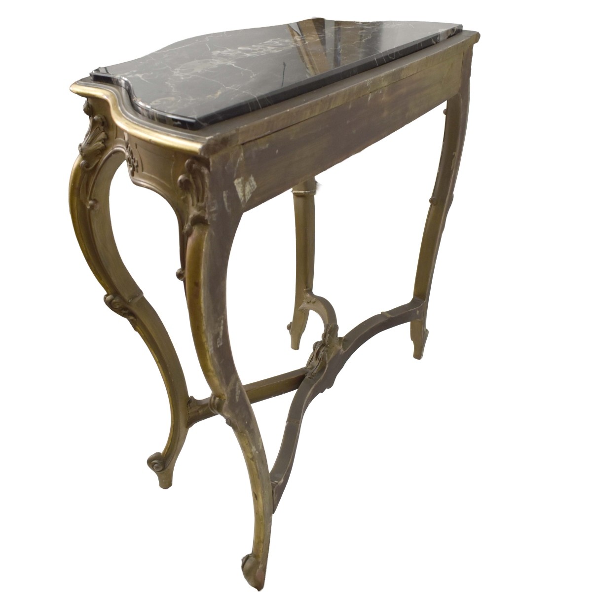 Louis XV Style Marble Top Consoles