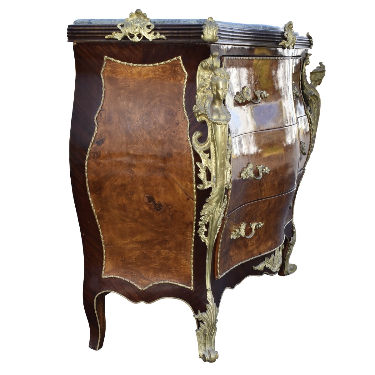 Vintage Marble Top Chest
