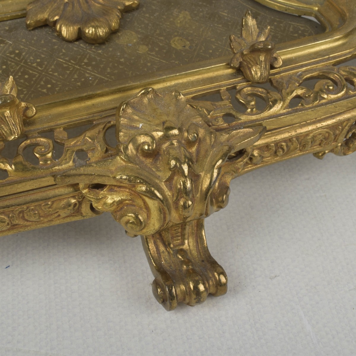 Vintage Gilt Brass Desk Accessories