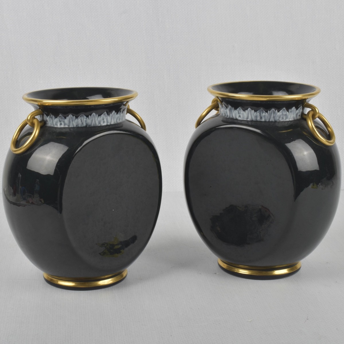 George Jones Pate-Sur-Pate Vases