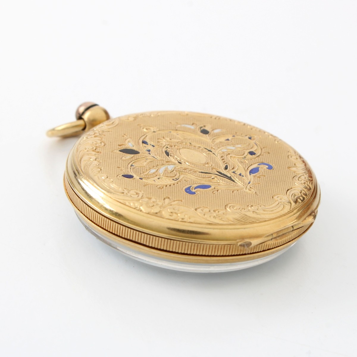18K and Enamel Pocket Watch
