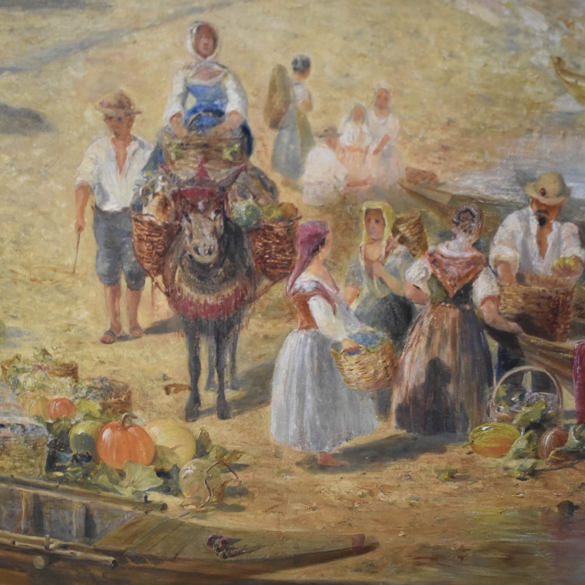 Oil on Canvas Painting of a Riverscape