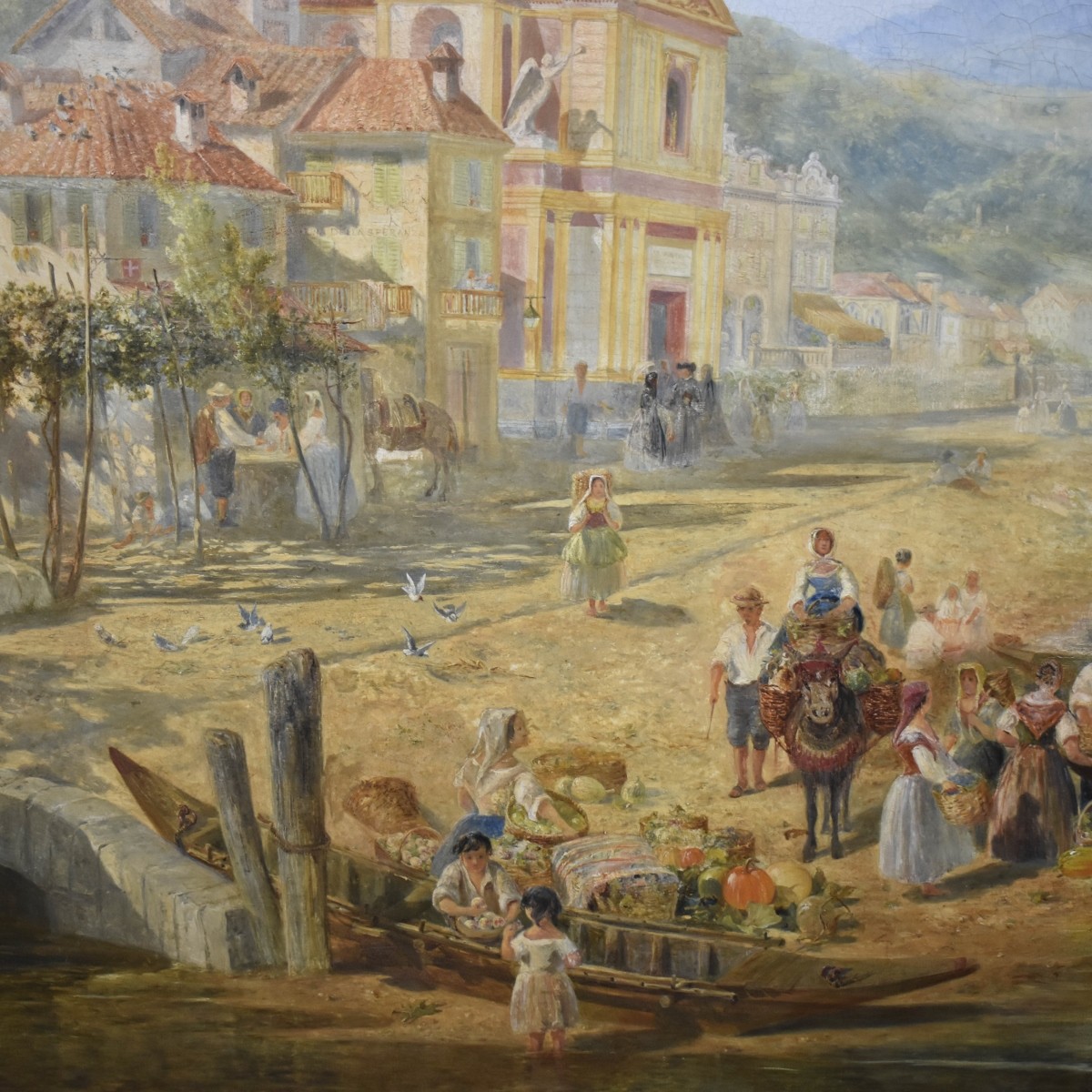 Oil on Canvas Painting of a Riverscape