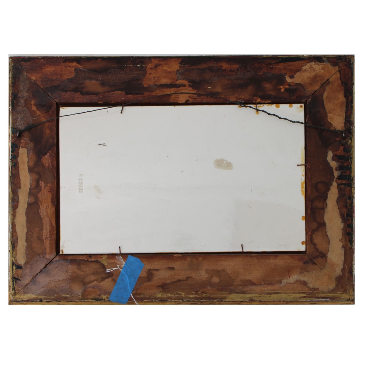 Vintage Oil on Porcelain Plaque