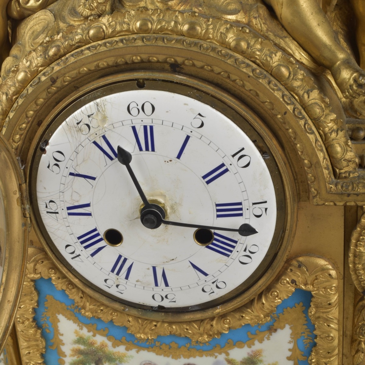 French Sevres Mantle Clock