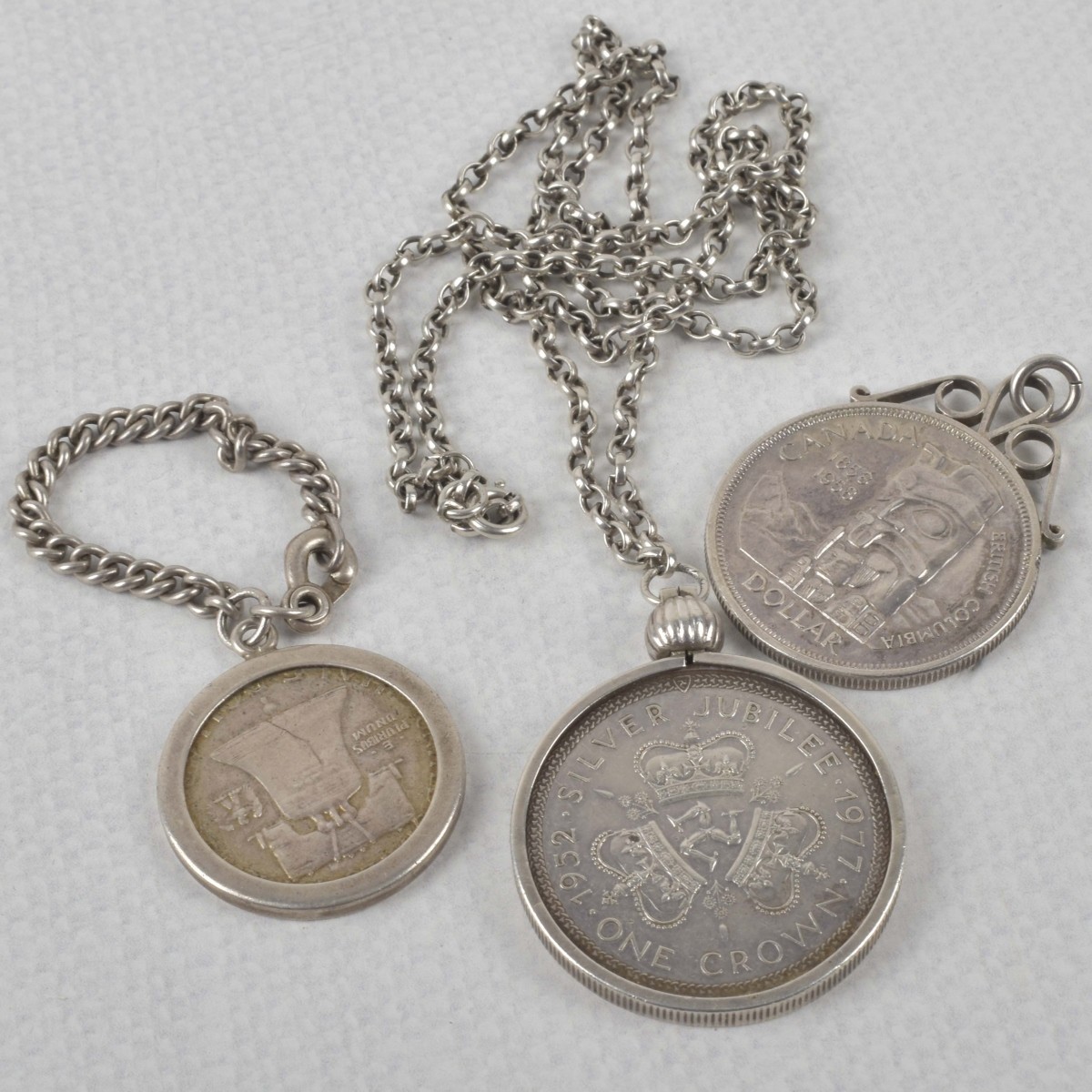 Silver Coin Pendants