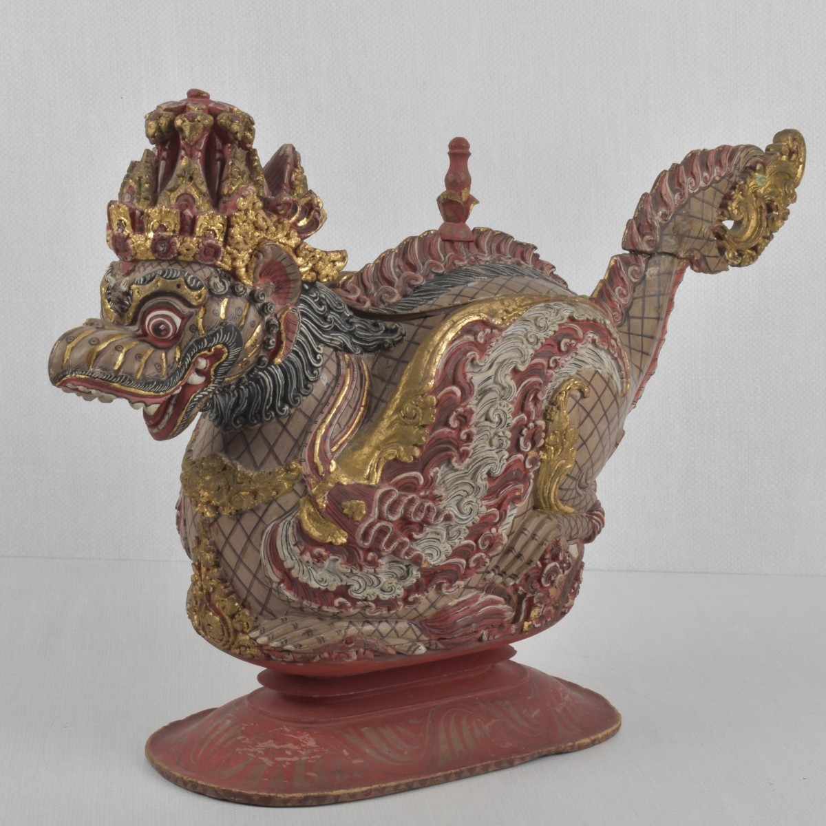 Balinese Painted Carved Box