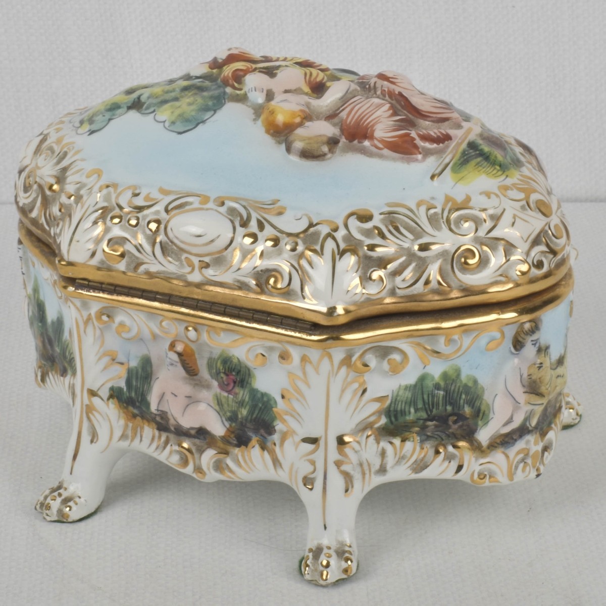 Vintage Italian Capodimonte Box