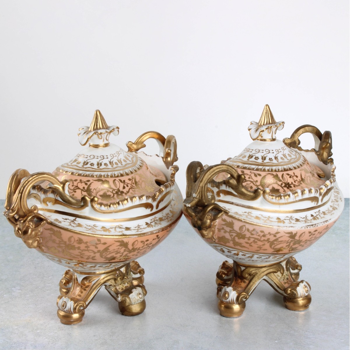 Pair of 18/19th Century Porcelain Tureens