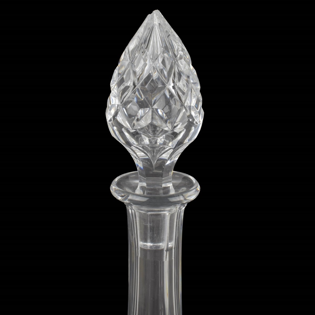 Three (3) Vintage Cut Crystal Decanters