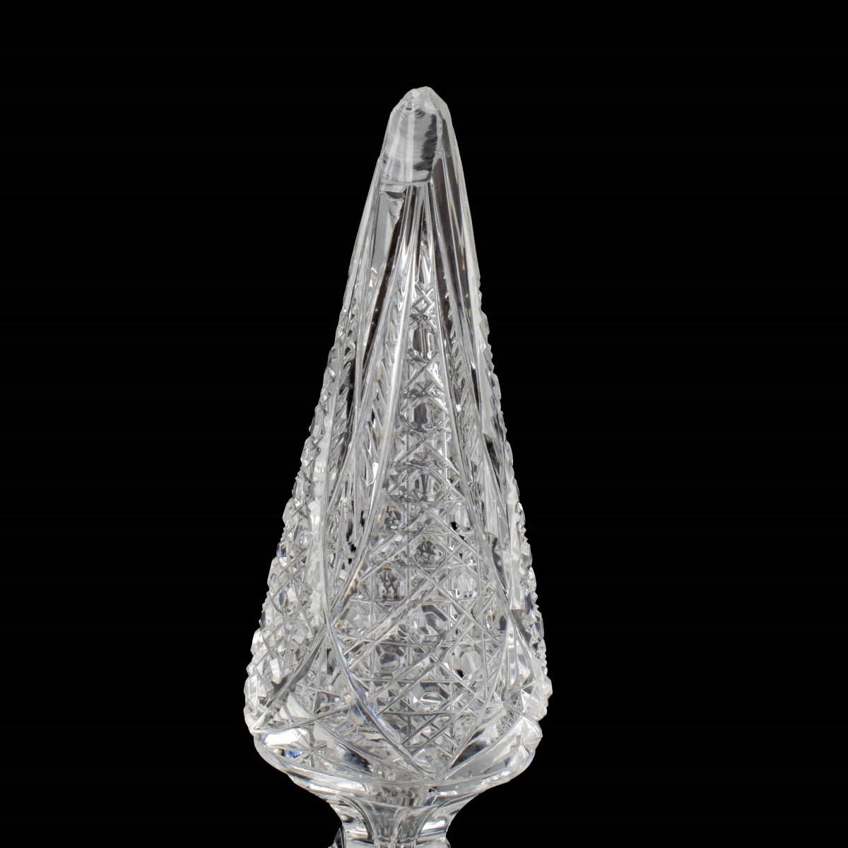 Three (3) Vintage Cut Crystal Decanters