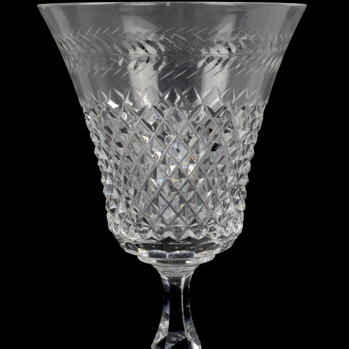 Vintage Crystal Rose Crystal Glassware