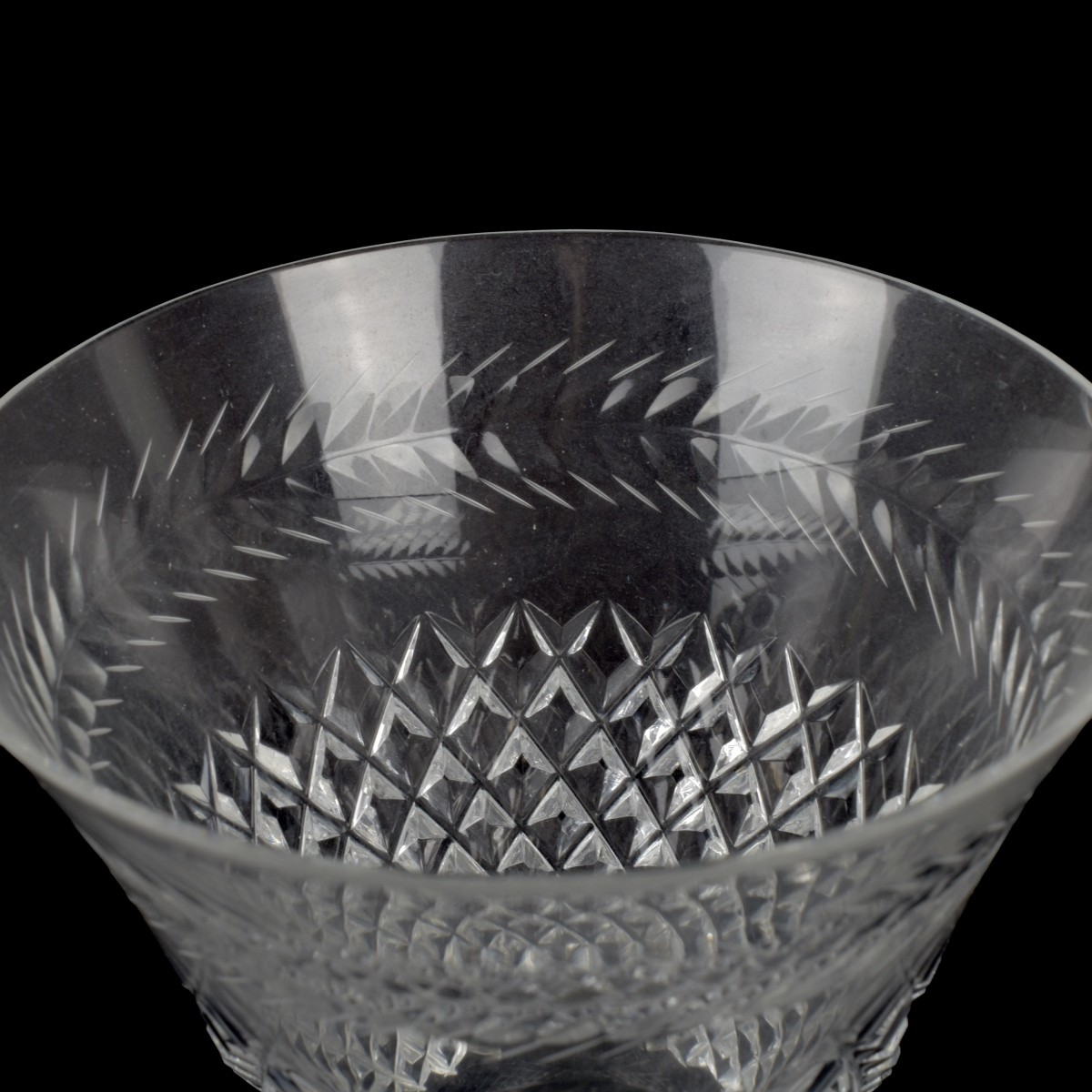 Vintage Crystal Rose Crystal Glassware