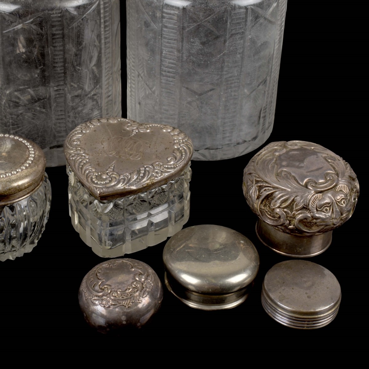 Collection of Vintage Glass Jars